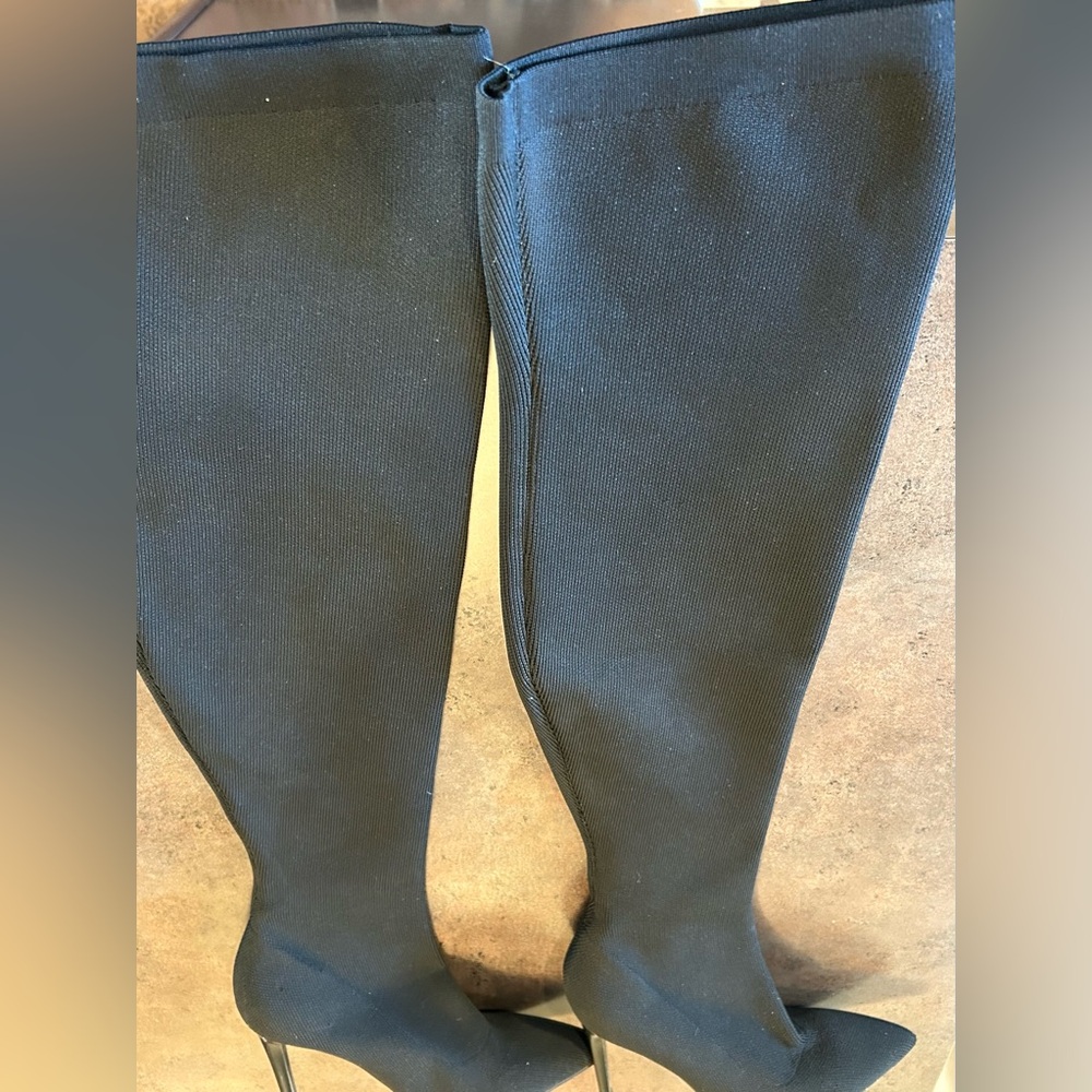 Kendall + Kylie Women’s Black Over The Knee Boots, Size 7 M